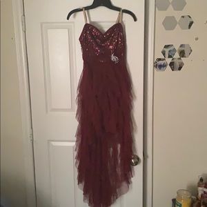 Burgundy dancers  custom